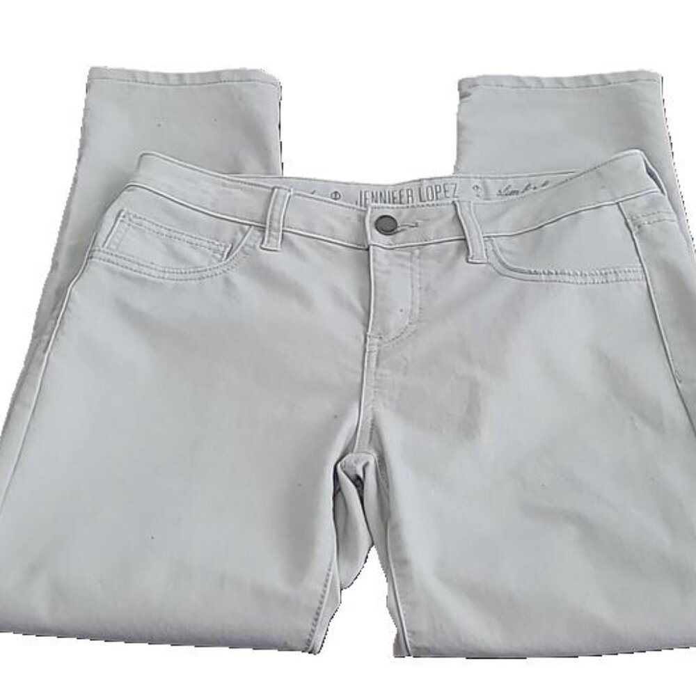 👖 Stylish Jennifer Lopez Light Gray Jeans (Size 4) 👖